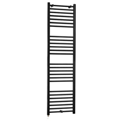 Homestylestore Black Straight Ladder Electric Heated Towel Rail 1800 X 500mm from B&Q