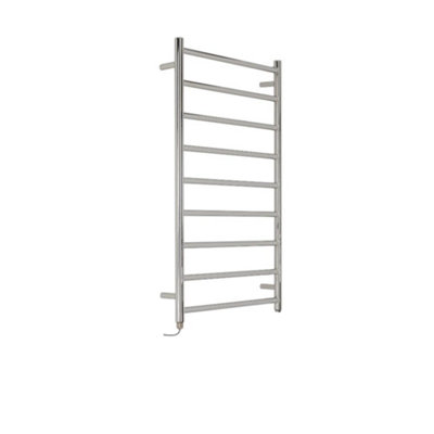 Homestylestore Chrome Flat Ladder Style Stainless Steel Heated Towel Rail Radiator 1000 X 600mm from B&Q