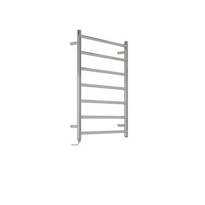 Homestylestore Chrome Flat Ladder Style Stainless Steel Heated Towel Rail Radiator 800 X 600mm from B&Q