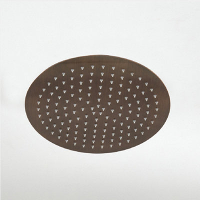 Homestylestore Copper 300mm Round Rainfall Shower Head With Swivel Joint from B&Q