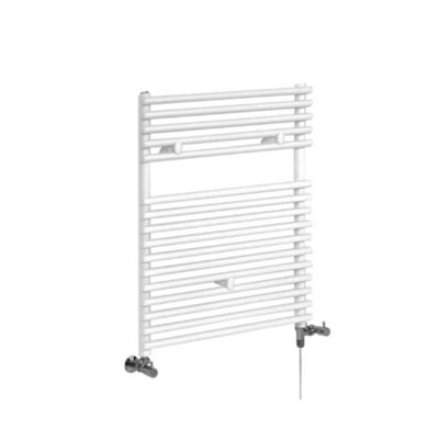 Homestylestore White Dual Fuel Electric Bar On Bar Heated Towel Rail Radiator 730 X 450mm from B&Q
