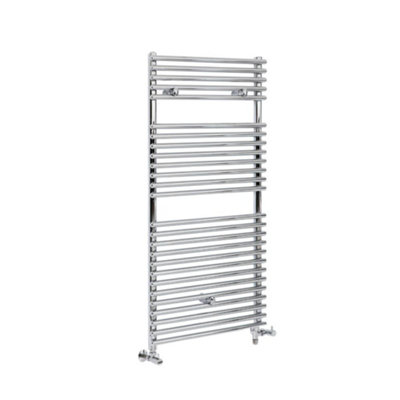 Homestylestore Chrome Dual Fuel Electric Bar On Bar Heated Towel Rail Radiator 1190 X 600mm from B&Q