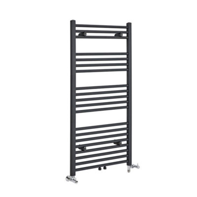 Homestylestore Anthracite Dual Fuel Electric Heated Towel Rail Radiator 1188 X 500mm from B&Q