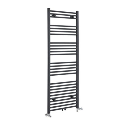 Homestylestore Anthracite Dual Fuel Electric Heated Towel Rail Radiator 1600 X 500mm from B&Q