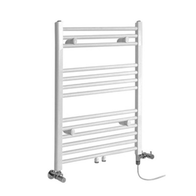 Homestylestore White Dual Fuel Electric Heated Towel Rail Radiator 803 X 500mm from B&Q