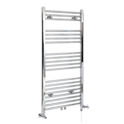 Homestylestore Chrome Dual Fuel Electric Heated Towel Rail Radiator 1188 X 600mm from B&Q