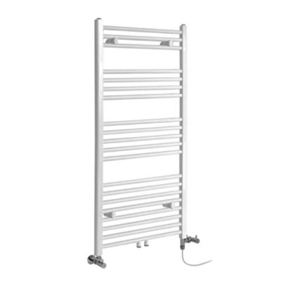 Homestylestore White Dual Fuel Electric Heated Towel Rail Radiator 1188 X 600mm from B&Q