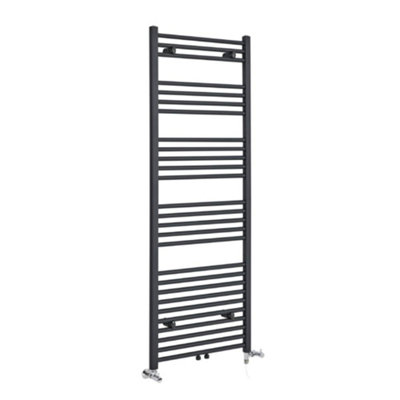 Homestylestore Anthracite Dual Fuel Electric Heated Towel Rail Radiator 1600 X 600mm from B&Q