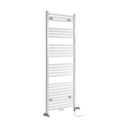 Homestylestore White Dual Fuel Electric Heated Towel Rail Radiator 1600 X 600mm from B&Q