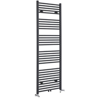 Homestylestore Anthracite Dual Fuel Electric Heated Towel Rail Radiator 1785 X 600mm from B&Q