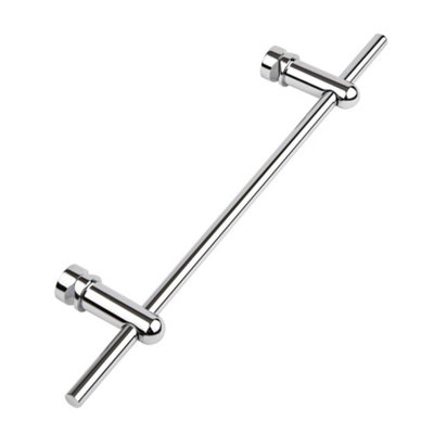 Homestylestore Chrome Towel Rail For Aruba Vertical Radiator 470mm from B&Q