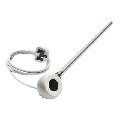 Homestylestore White Wifi Thermostatic Horizontal Radiator Heating Element Uk Plug In 1000W from B&Q