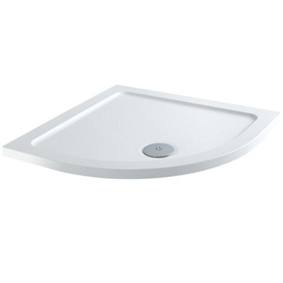 Homestylestore White Low Profile Quadrant Shower Tray 760 X 760mm from B&Q