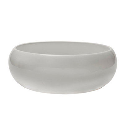 Homestylestore White Round Countertop Bathroom Basin Sink 360mm from B&Q