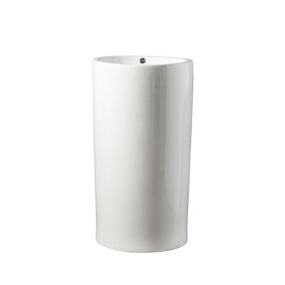 Homestylestore Freestanding Curved Bathroom Basin Sink 460 X 445mm from B&Q