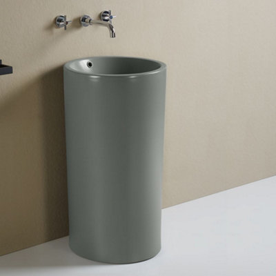 Homestylestore Pebble 460 X 445mm Freestanding Bathroom Basin Sink from B&Q