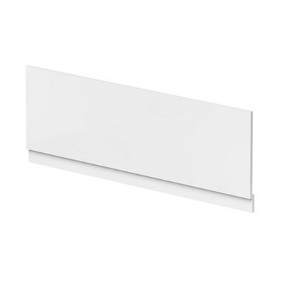 Homestylestore White Waterproof Straight Bath Front Panel 1800mm from B&Q
