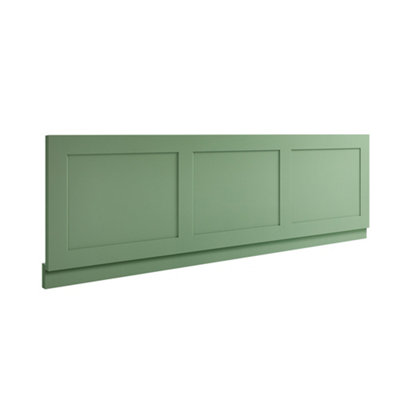 Homestylestore 1700mm Pastel Green Straight Bath Front Panel from B&Q
