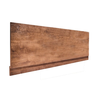 Homestylestore 1695mm Chestnut Waterproof Straight Bath Front Panel from B&Q