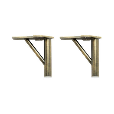 Homestylestore Aged Gold Bathroom Furniture Cupboard Cabinet Feet Pack Of 2 from B&Q