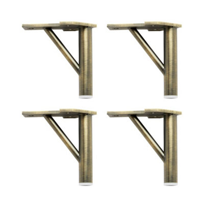 Homestylestore Aged Gold Bathroom Furniture Cupboard Cabinet Feet Pack Of 4 from B&Q