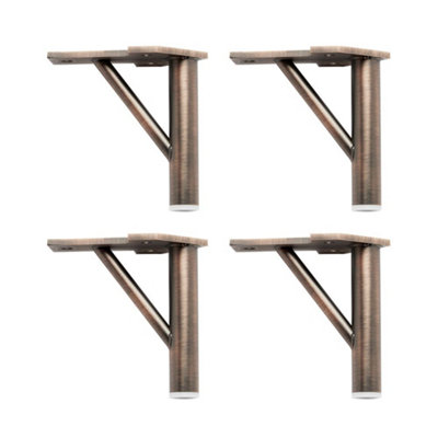 Homestylestore Aged Bronze Bathroom Furniture Cupboard Cabinet Feet Pack Of 4 from B&Q