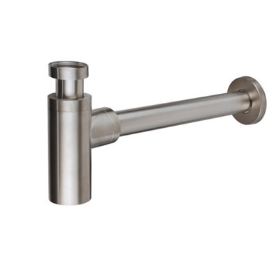 Homestylestore Steel Exposed Bottle Trap For Wall Hung Or Washstand Basin from B&Q
