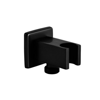 Homestylestore Black Integrated Hand Shower Handset Outlet Elbow And Bracket from B&Q