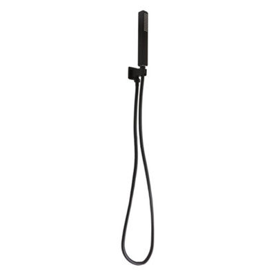 Homestylestore Black Hand Shower Handset With Outlet Elbow And Wall Bracket from B&Q
