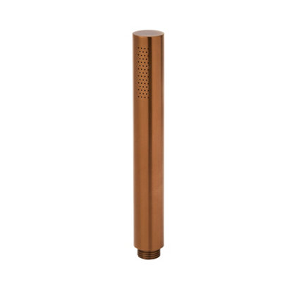 Homestylestore Brushed Copper Round Hand Shower Handset Wall Bracket Outlet Elbow from B&Q