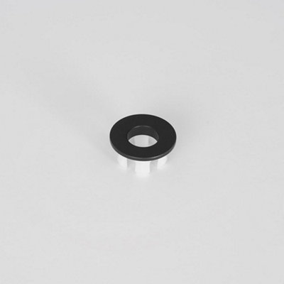 Homestylestore Black Bathroom Basin Sink Round Overflow Ring from B&Q