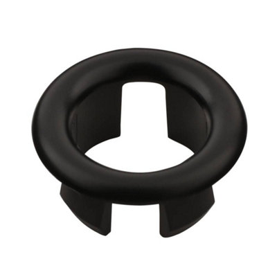 Homestylestore Graphite Bathroom Basin Sink Round Overflow Ring from B&Q