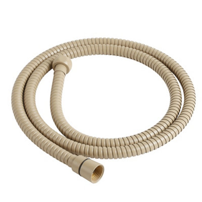 Homestylestore Sand 1.5M Brass Shower Hose from B&Q