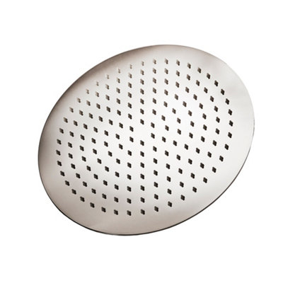 Homestylestore Chrome 300mm Round Fixed Rainfall Shower Head from B&Q