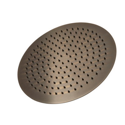 Homestylestore Black Nickel 300mm Round Fixed Rainfall Shower Head from B&Q