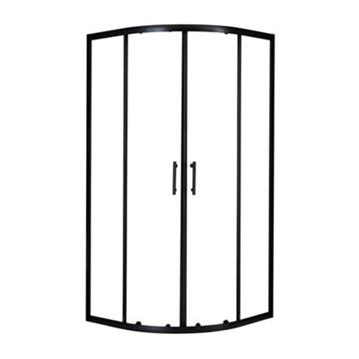 Homestylestore Black Reversible Quadrant Shower Enclosure 700 X 700mm from B&Q