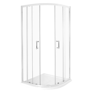 Homestylestore Chrome Quadrant Shower Enclosure 900 X 900mm from B&Q