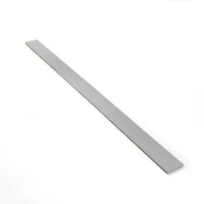 Homestylestore 1800mm Light Grey Slate Effect Rectangular Shower Tray Side Panel And Fixing Kit from B&Q