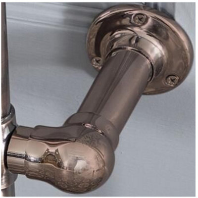 Homestylestore Oil Rubbed Bronze Electric Dual Fuel Heated Towel Rail Radiator Element Cable Cover from B&Q