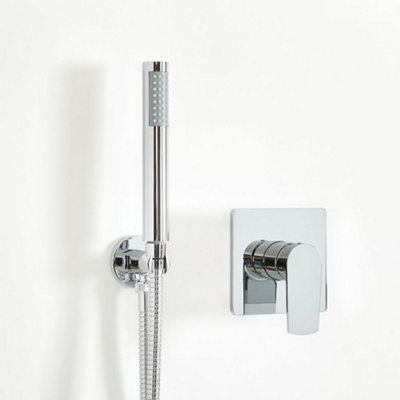 Homestylestore Chrome Manual Mixer Valve Hand Shower Handset from B&Q