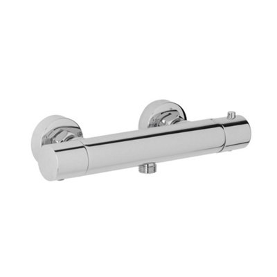 Homestylestore Chrome Round Thermostatic Bar Mixer Shower Valve from B&Q