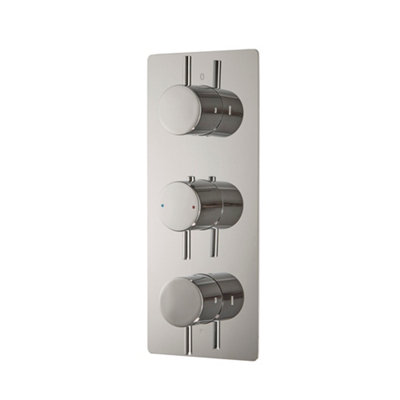 Homestylestore Chrome 2 Outlet Thermostatic Concealed Mixer Shower Valve from B&Q