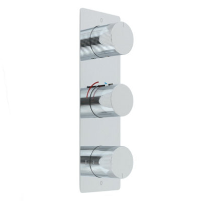 Homestylestore Chrome 3 Outlet Diverter Thermostatic Mixer Shower Valve from B&Q