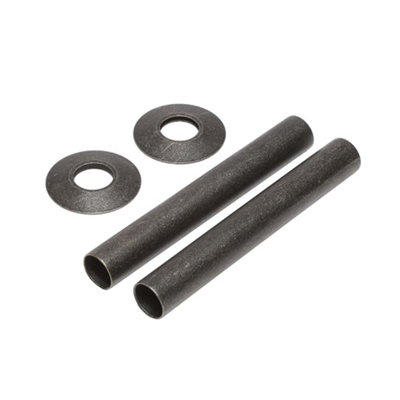 Homestylestore Pewter Radiator Pipe Sleeve Covers And Flanges from B&Q