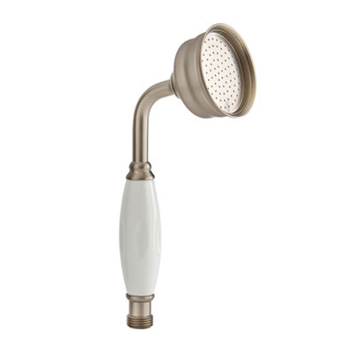 Homestylestore Brushed Nickel Hand Shower Handset from B&Q