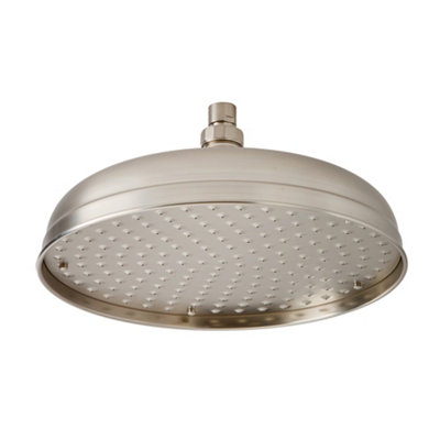 Homestylestore 300mm Brushed Nickel Round Rainfall Shower Head from B&Q