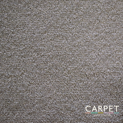 B&Q -  Charm Grey Beige Twist Carpet 1.75M X 4M