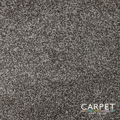 B&Q -  Havana Desert Taupe Brown Saxony Carpet 1.5M X 4M