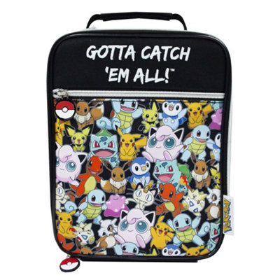 Pokemon Gotta Catch Em All Lunch Bag Black (One Size) from B&Q