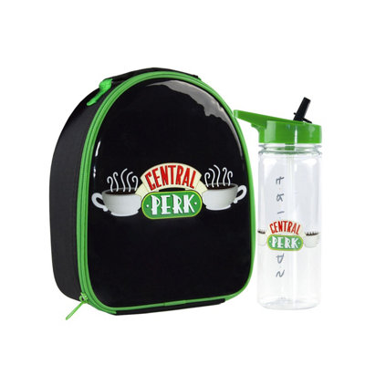 Friends Central Perk Lunch Bag And Bottle Set Black/green (One Size) from B&Q